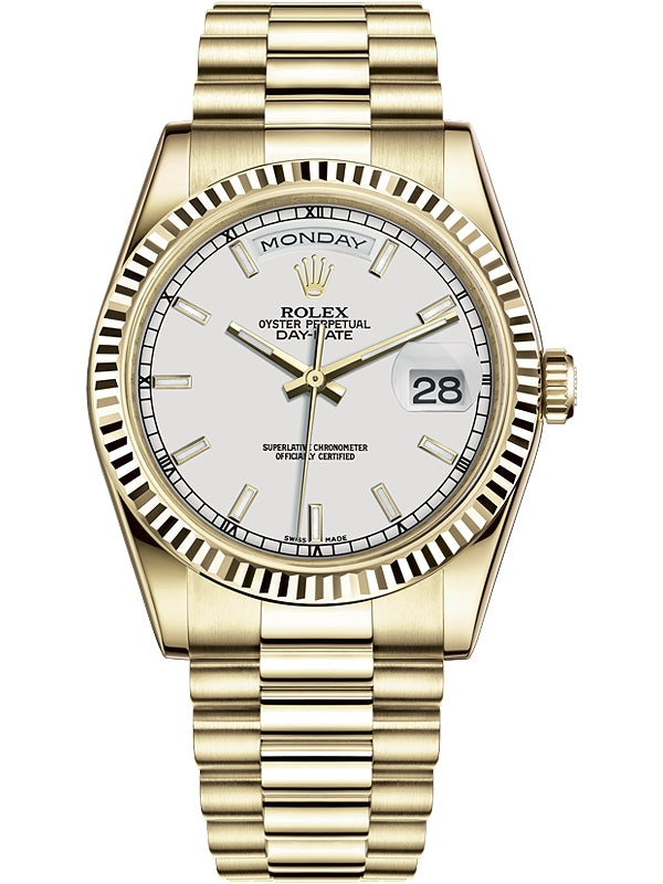 Rolex Day-Date Replica Gold/White