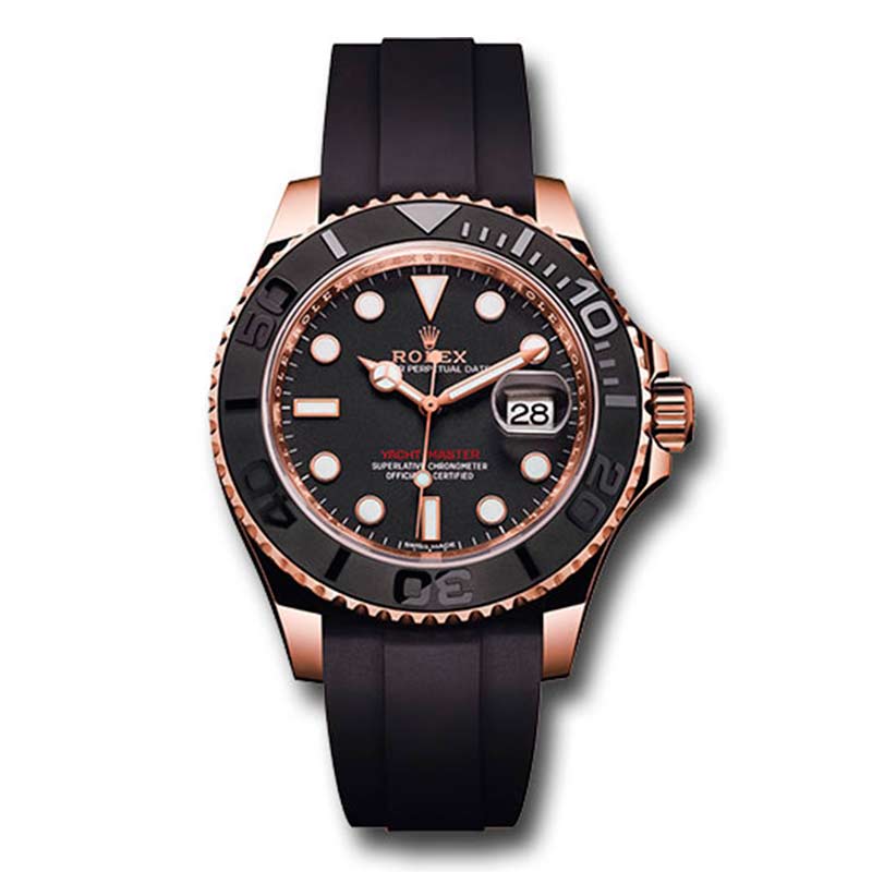 Rolex Oyster Perpetual Rubber Strap Replica Black